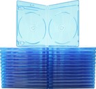25 Empty Standard Double Blue Replacement Boxes cases For Blu-ray Disc Movies