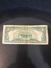1953  5 Five Dollar Bill Red Seal A70070612a  Lincoln Vintage Currency