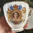 Vintage Queen Elizabeth Ii 1953 Coronation Adderley Fine Bone China Cup   Saucer
