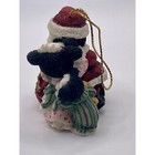Enesco Mary s Moo Moos 1999 I Saw Moo-mmy Kissing Santa Claus Ornament 545872