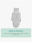 Cotton Swaddle - Baby Infant Adjustable Newborn Blanket Wrap With Bear Beanie-l