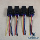 12v 4pcs 40 Amp Car Auto 5 Pin wire Relay Plug Socket Heavy Duty Waterproof