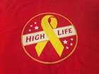 Miller High Life Beer T-shirt Red Guilden Cotton Red Yellow Size Extra Large