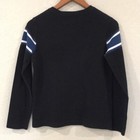 Urban Pipeline Boys L 10 12 Sweater Black V-neck Stripe Retro 100  Cotton Preppy