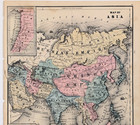 1853  Asia Map Original  10x8 5   Hindoostan - Persia - Independent Tartary
