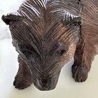 Antique Bear Black Forest Carved Wood Wooden Walking Figure Statue Old Vintage