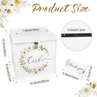 White Wedding Card Box With Lock Pvc Gift Card Box For Wedding Reception Dais 