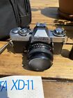 Minolta Xd-11 35mm Film Camera With 2 Lens Case Owners Manual   Thermometer Nice