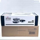All-clad Ha1 Hard Anodized Non Stick 6pc   Fry Pan Set  8  10  12 Inch With Lids
