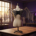 Vampire Bat Wings Costume halloween Cosplay Accessory Black