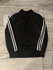 Adidas Kids  Black Zip-up Track Jacket Sizes M 10 12