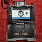 Vintage Polaroid Automatic 210 Land Camera With Original Strap   Cover  Untested
