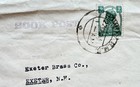 India 1946 Cover To Us  solo Kgvi Frank  sg249  book-post  khandelwal Bros Ltd