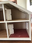 Vintage Lundby Of Sweden  Dollhouse House Two Story With Deck 1978   Nice   