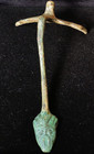 Ancient Roman Bronze Vase Handle Attachment  c 1st-2nd Century A d       Scarce