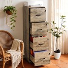 Tall 4-drawer Filing Cabinet W  Lockable Drawers Space-saving Design For Office