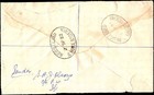 Nigeria Cover To London Kgvi 1d Strip Of 3 Commercial Usage