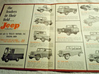 Original Willys Motors Sales Mail Brochure Titled   Big Family    4 Page Foldout