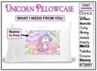 Unicorn Pillowcase  4 Personalized Any Name Super Soft Bedding Great Gift Pastel
