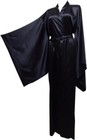 Women s Silk Kimono Long Robe Satin Bridesmaid Wedding Sleepwear Beach Plus Size