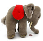 Steiff Elephant 1960s Mohair Plush 17cm 7in Id Button Tag Saddle 1 Bell Vintage