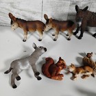 Lot Of 11 Genuine Schleich Figures Collectible Alpaca  Donkey  Squirrel  Cats