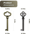 Ky-2ab And Ky-3ab Hollow Barrel Skeleton Key  Replacement For Antique Furniture 