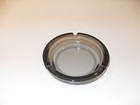 Vintage Ashtray Smoke Gray Glass Translucent Mid Century 4 5  X4 5  Round