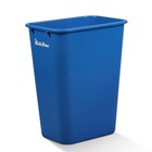 Prince 10 Gallon Trash Can Blue Recycle Bin For Kitchen Bathroom Office Plastic