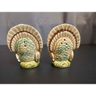 Vintage Turkey Salt And Pepper Shakers Ceramic Thanksgiving Holiday Decor Japan