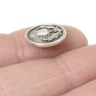 Antique Silver Thistle Buttons 14mm  4-pack Leather Jewelry   Craft Supplies