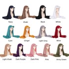 Women Brim Baseball Hat Cap Scarf Instant Hijab Shawl Turban Long Headscarf Wrap