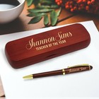 Custom Engraved Ballpoint Pen With Personalized Case