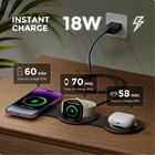 3 In 1 Fast Wireless Charging Station Dock Holder For Iphone Watch