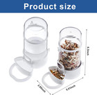 2 Packs Pet Feeder And Waterer  Self Dispensing Automatic Hamster Feeder  Food A