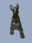 Vintage Hubley Scottish Terrier Scottie Dog Cast Iron Door Stop Nice Orig  Paint