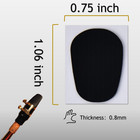 80 Pcs 0 8mm Food-grade Silicone Saxophone   Clarinet Mouthpiece Cushions     Blac
