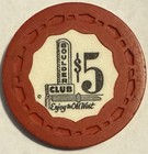 Boulder Club  5 Vintage Casino Gaming Chip Las Vegas  Nv Enjoy The West Rare