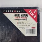  Photo Mate 504 Slip-in Pockets  2-pk  Photo Album Holds 3 5x5   4x6 Photos New