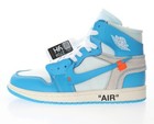 New Jordan 1 Retro High Off-white University Blue Aq0818-148 Size 4-13