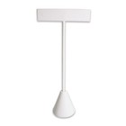 6 White Leatherette Earring T Stand Jewelry Display Holder 5 75in Tall