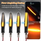 Universal 4pcs Motorcycle Led Turn Signal Indicator Blinker Amber Lights Durable