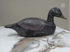 Rare   Beautiful Vintage Hand Carved painted 17  Black Wood Duck Decoy Must See 