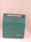 Vintage Petite Super International Typewriter With Case - Blue Made In England