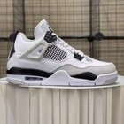 New Jordan 4 Retro Military Black Men s Basketball Shoes Mid Top Size 7-12