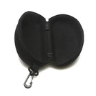 Black Zippered Eyeglasses Hard Case Durable Safety Glasses Carry Box 1-pack