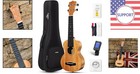 All-in-one 21  Soprano Ukulele Set - Solid Mahogany With Tuner  Case   More