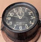 Antique 1943 Mark I Us Navy Ship Boat Deck Clock Seth Thomas Wwii Usn W  Key