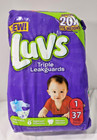 Luvs  Triple Leakguards Newborn Diapers  Nightlock Protection Sz 1   37 Diapers