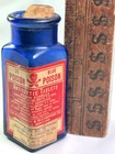 Scull Crossbones Cobalt Poison Borrle Embossed Labeled Reverdale glen Burnie Md
